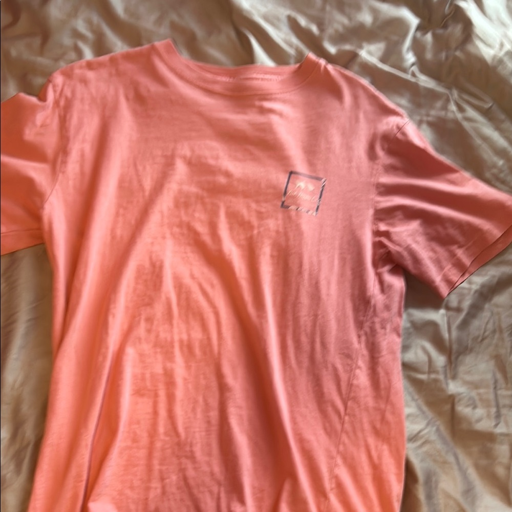 Pink graphic tee shirt - Fish Hippie Co. Men’s Small